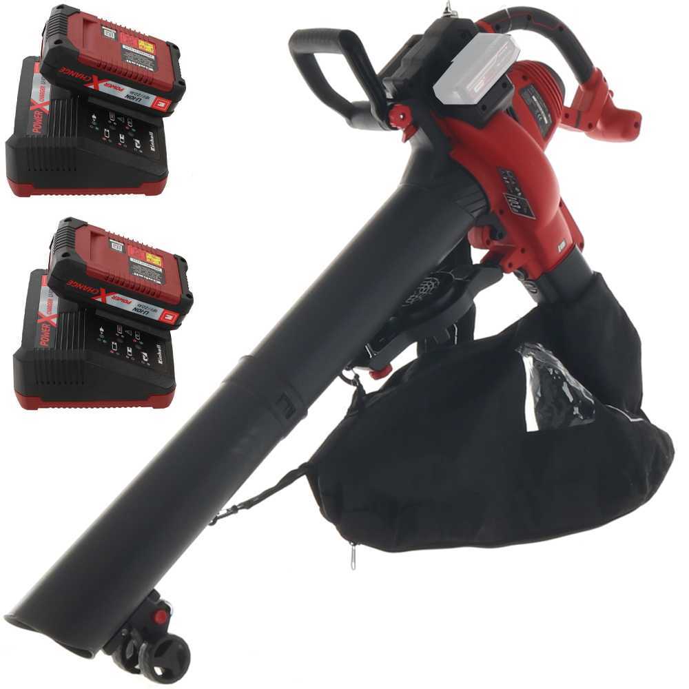 akku laubbläser laubsauger einhell ge cl 36/230 li e 18v/2.5ah akkus und ladegerät im lieferumfang