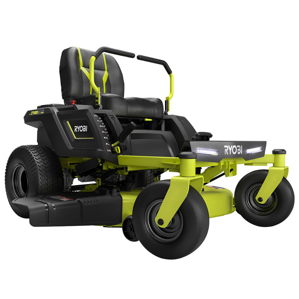 akku nullwendekreismäher ryobi ztr480ex elektromotor mit akku 48v/100ah schnittbreite 107cm 2in1