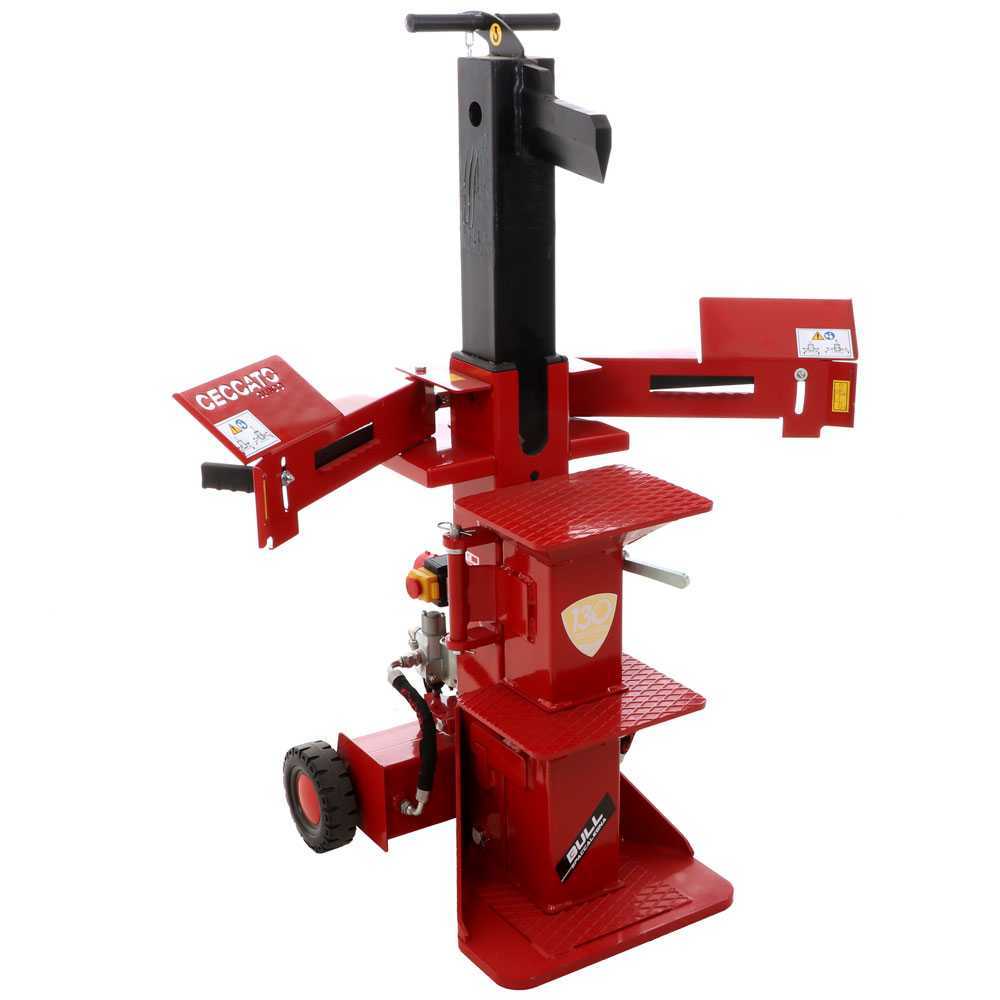ceccato bull sple12 fdpt stehender dreiphasiger elektro holzspalter 12 tonnen hub 540 mm