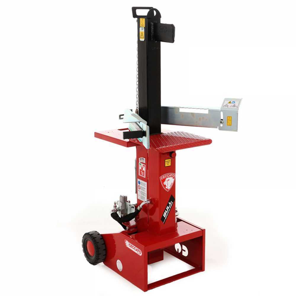 ceccato bull sple8 stehender einphasiger elektro holzspalter 8 tonnen hub 540 mm