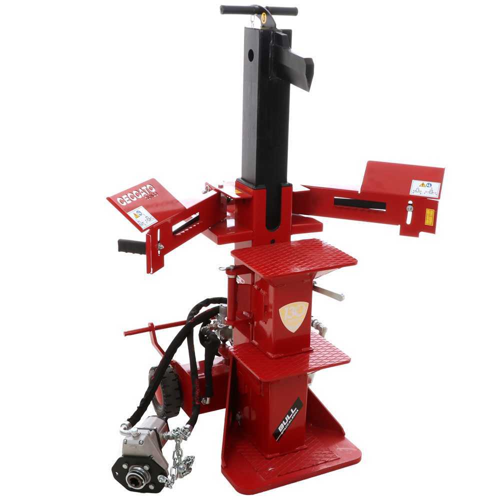 ceccato bull splt12f stehender holzspalter für traktor 12 tonnen hub 540 mm