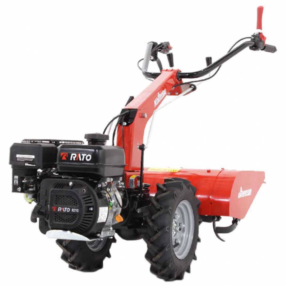 diesse minitriss einachsschlepper mit en rato r210 motor. 56/65 cm verstellbare fräse
