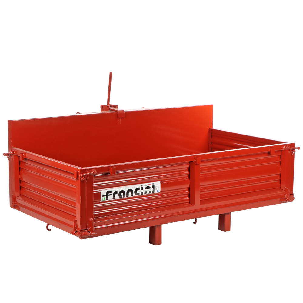 francini p 150 heckcontainer für traktor kippbar 3 öffenbare heckklappen