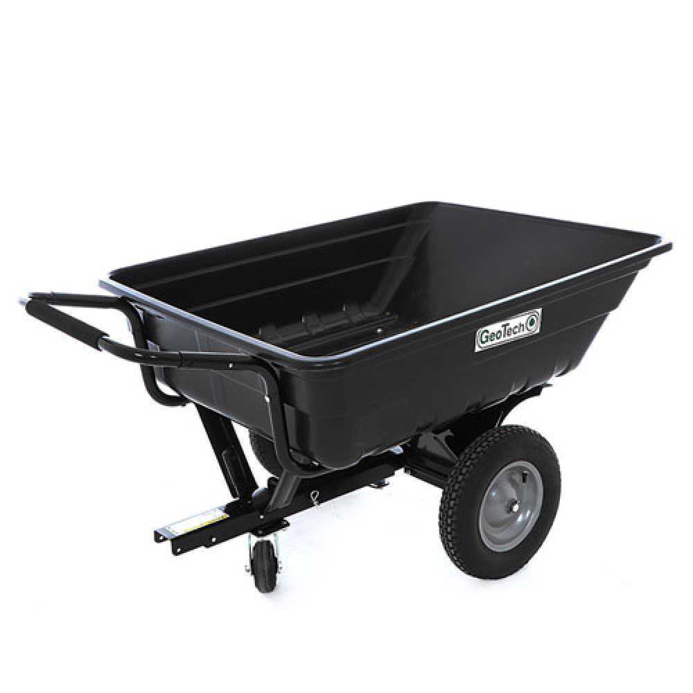 geotech tc3080pl anhänger für rasentraktor mit kunststoffwanne 121x93 (h 29 cm)