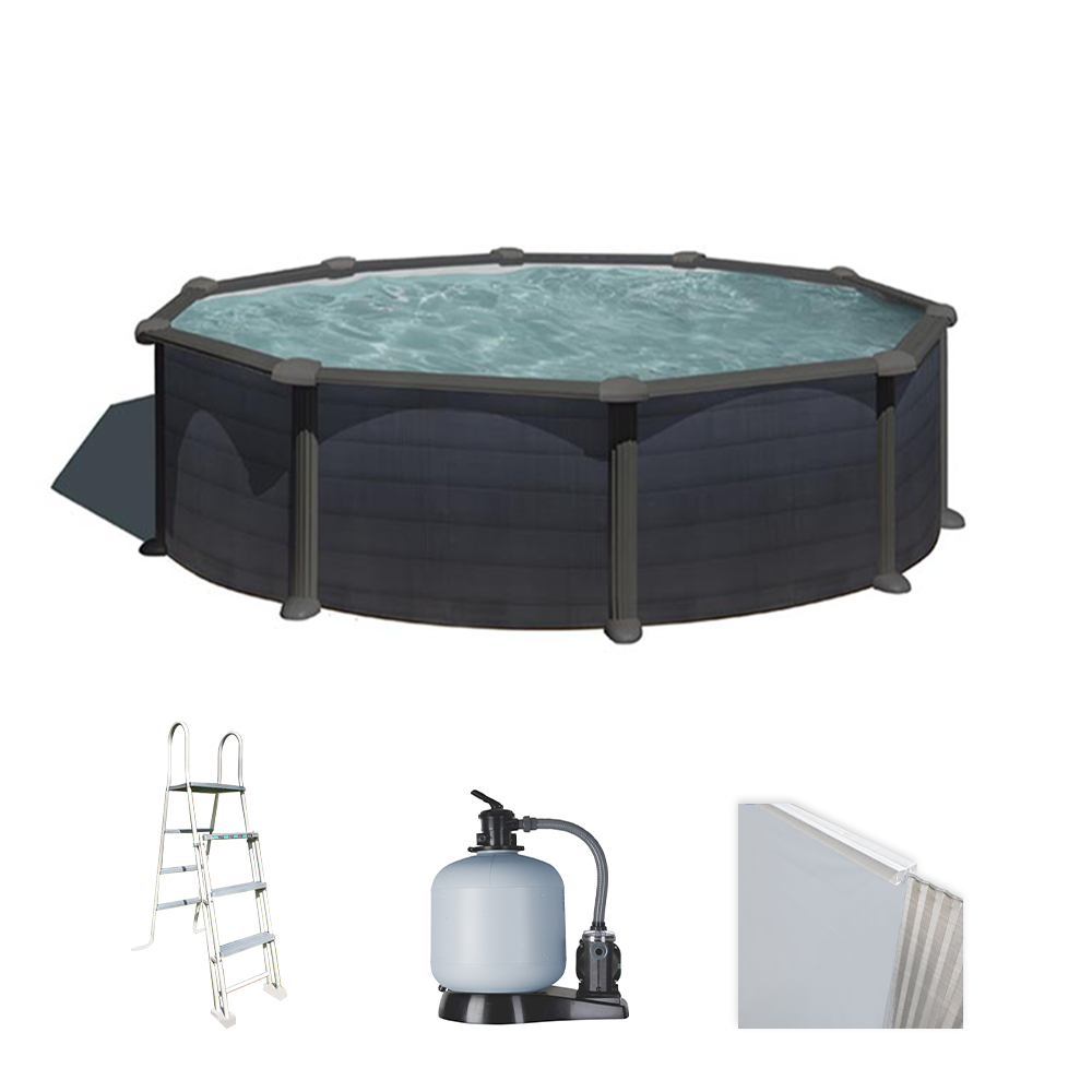 gre granada rundbecken Ø460 x 132 cm stahlwandpool