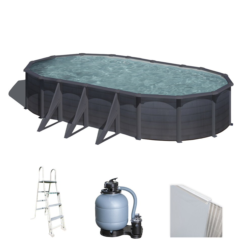 gre kea ovale 730x375x120cm stahlwandpool
