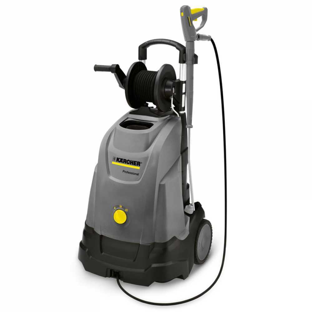 heißwasser hochdruckreiniger kärcher pro hds 5/15 ux pumpe aus messing schlauchtrommel 230v