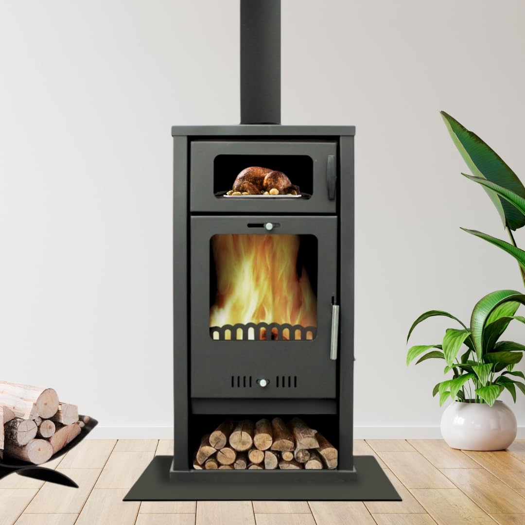 Kaminofen Holzofen mit Backofen BALKAN ENERGY Troy 78kW Kaminofen Holzofen mit Backofen BALKAN ENERGY Troy 7.8kW