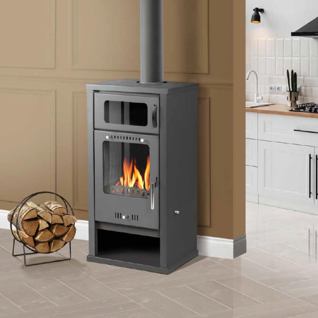 Kaminofen Holzofen mit Backofen BALKAN ENERGY Troy 78kW Kaminofen Holzofen mit Backofen BALKAN ENERGY Troy 7.8kW