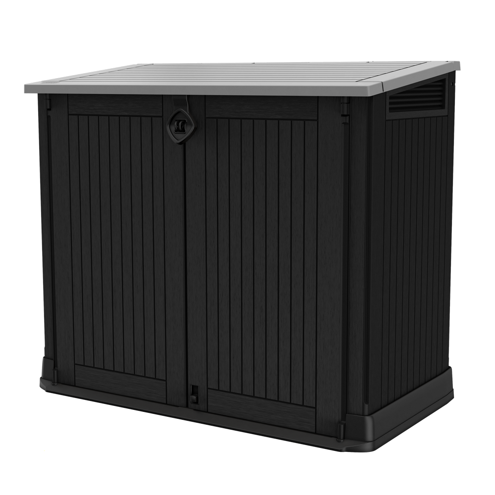 keter store it out midi schwarz aufbewahrungsbox 132x71.5x113.5 cm