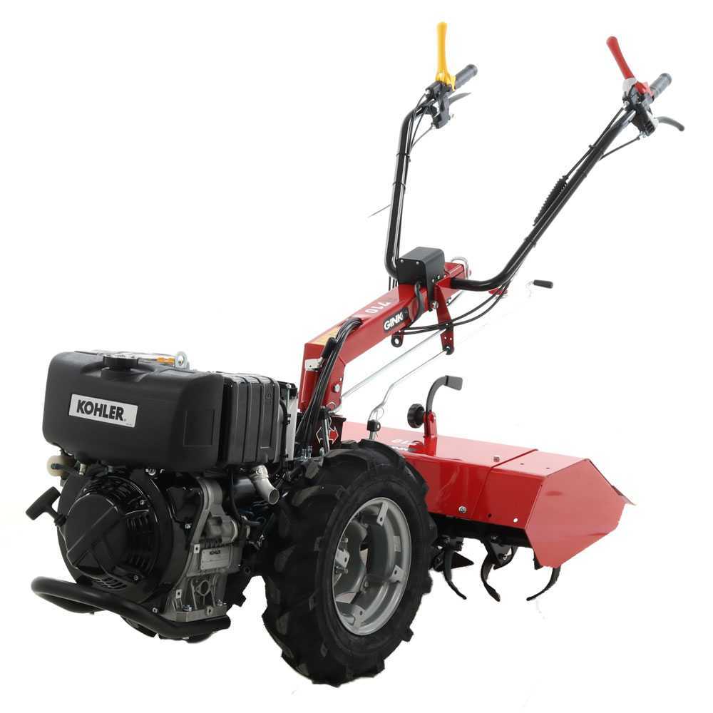 leistungsstarker diesel einachsschlepper ginko r710 eko lombardini kohler kd15 440 motor e starter