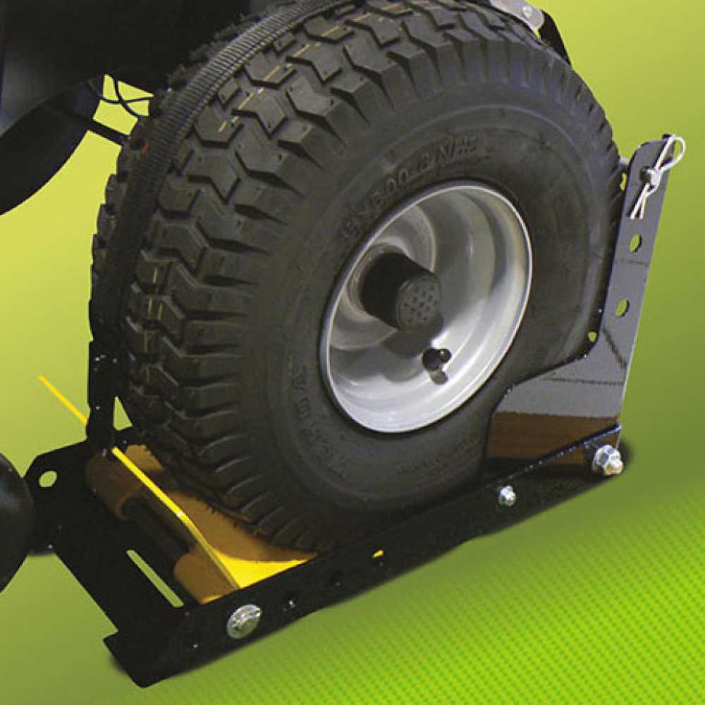 verstellbarer bremskeil für räder raddurchmesser bis zu 460 mm für alle rasentraktoren